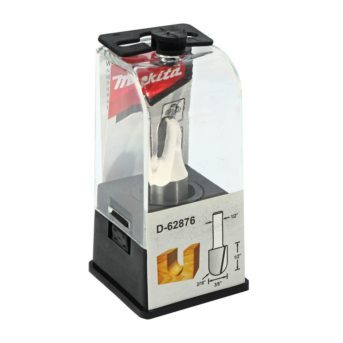 ดอกตัว U R3/16" ยาว 57 MM ก้าน 1/2" MAKITA รุ่น D-62876 ราคา ฿218.36
