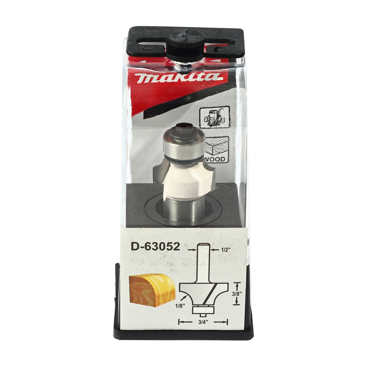 ดอกดีโค้ง-ลูกปืน R 1/8" ยาว 58 MM ก้าน 1/2" MAKITA รุ่น D-63052 รูปที่ 2