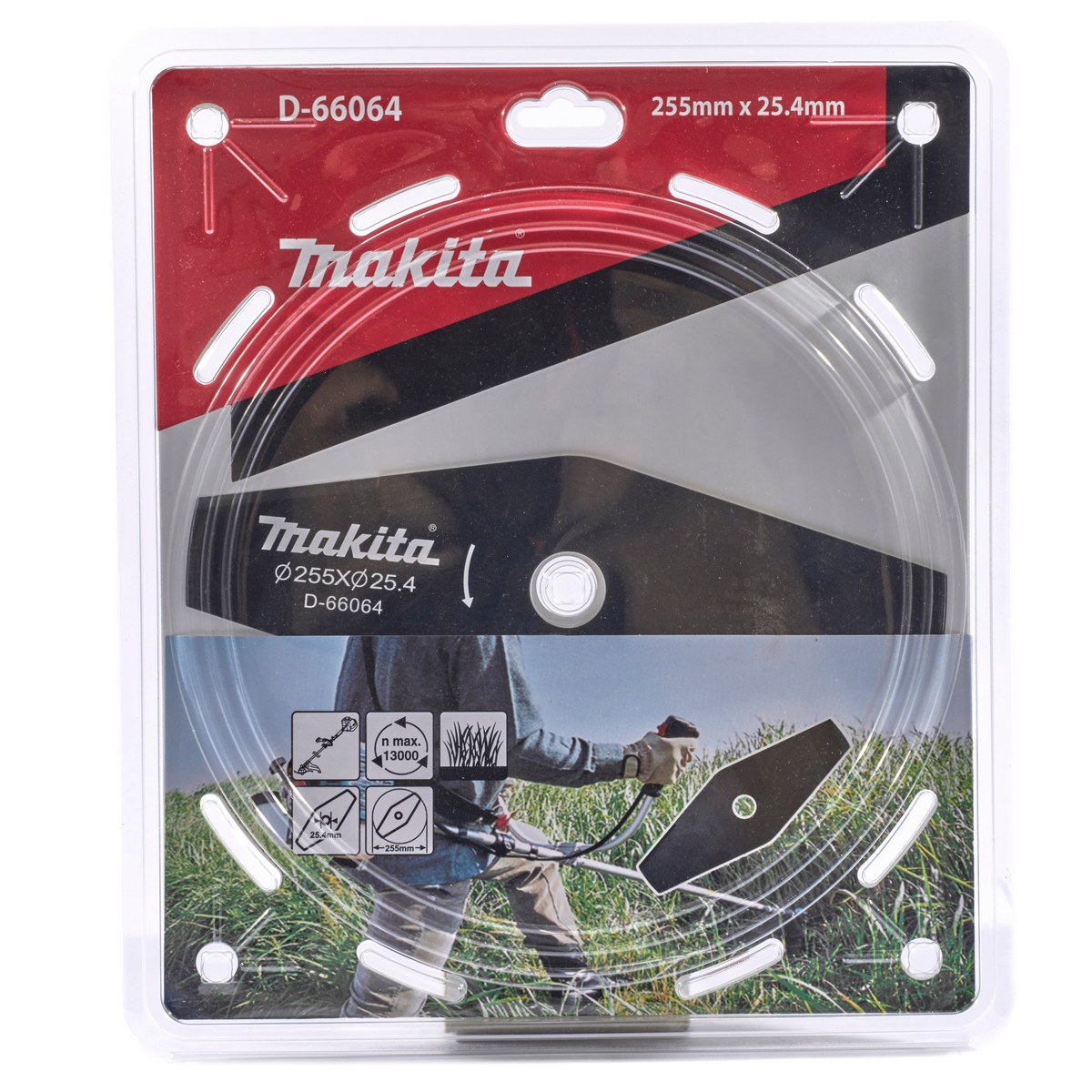 ใบมีดตัดหญ้า ใบมะละกอ 255MM /10" MAKITA รุ่น D-66064 รูปที่ 5
