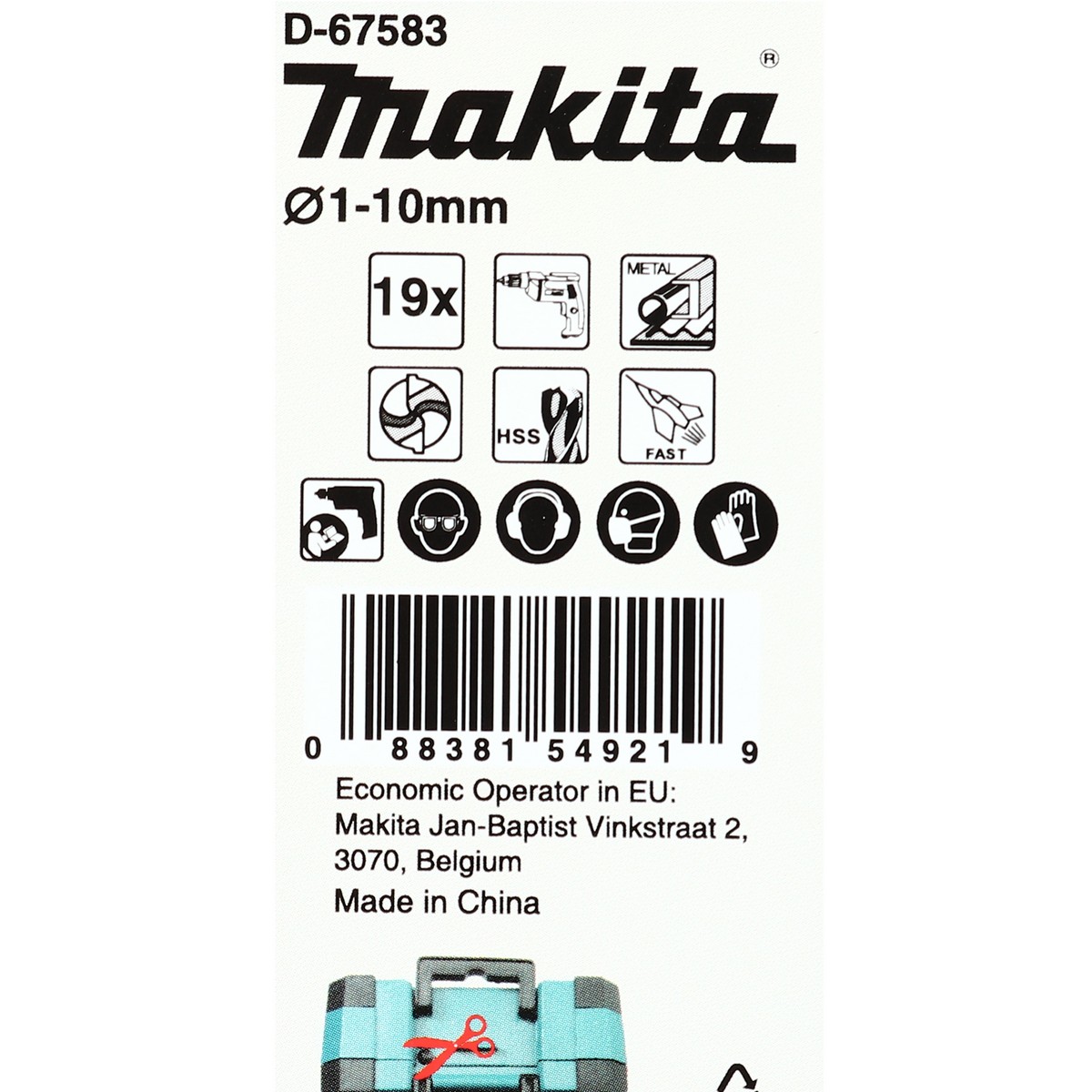 ชุดดอกสว่าน HSS M-FORCE 19 ชิ้น MAKITA รุ่น D-67583 รูปที่ 3