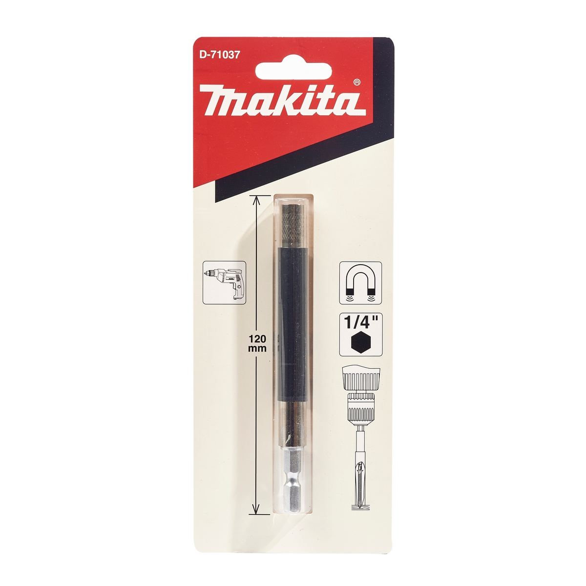 ปลอกขันสกรู 120MM สีดำ MAKITA รุ่น D-71037 ราคา ฿113.3