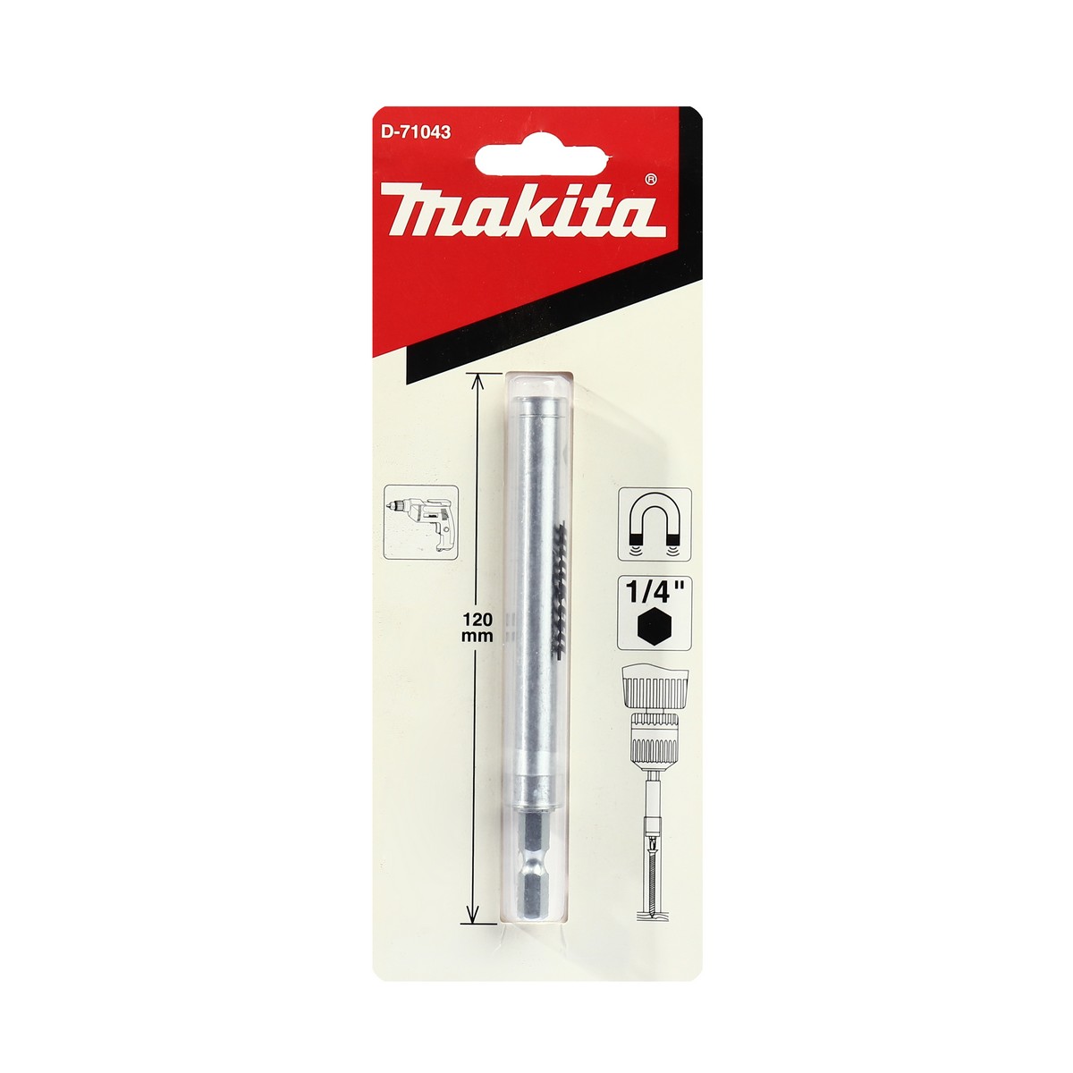 ปลอกขันสกรู 120MM สีใส MAKITA รุ่น D-71043 ราคา ฿114.33