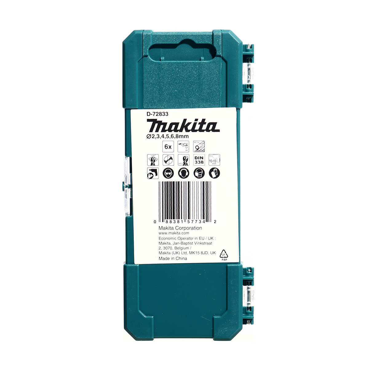 ชุดดอกเจาะเหล็ก สีทอง HSS-TIN 6 ดอก(มิล) MAKITA รุ่น MPD-72833 รูปที่ 3