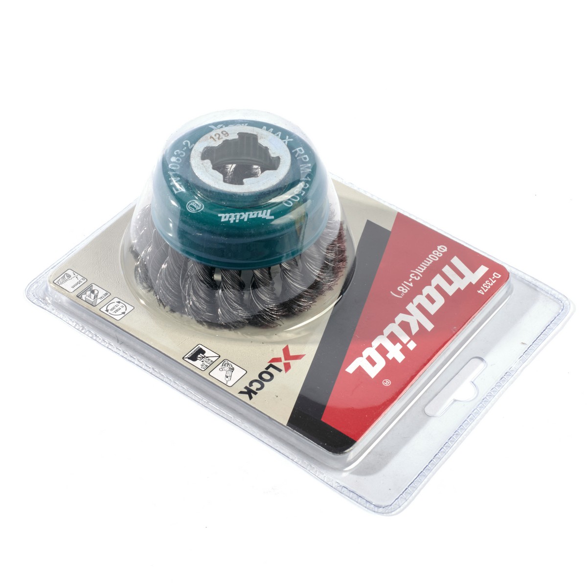 แปลงลวดถ้วยเกลียวเหล็ก 80MMX0.35MM X-LOCK MAKITA รุ่น D-73374 รูปที่ 2