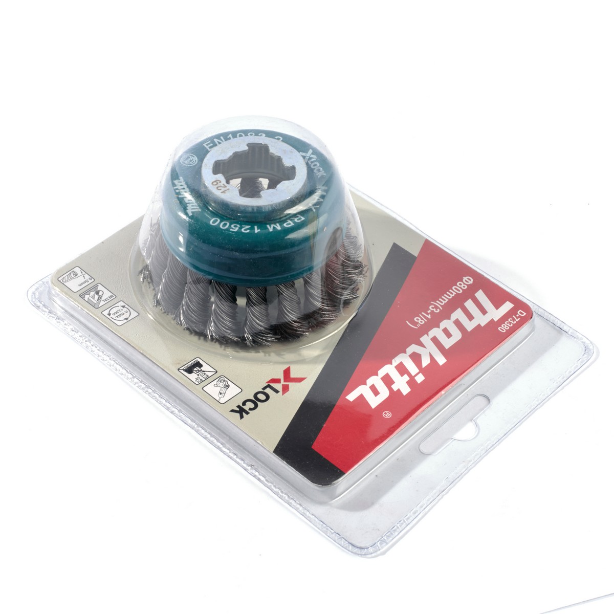 แปลงลวดถ้วยเกลียวเหล็ก 80MMX0.5MM X-LOCK MAKITA รุ่น D-73380 รูปที่ 2