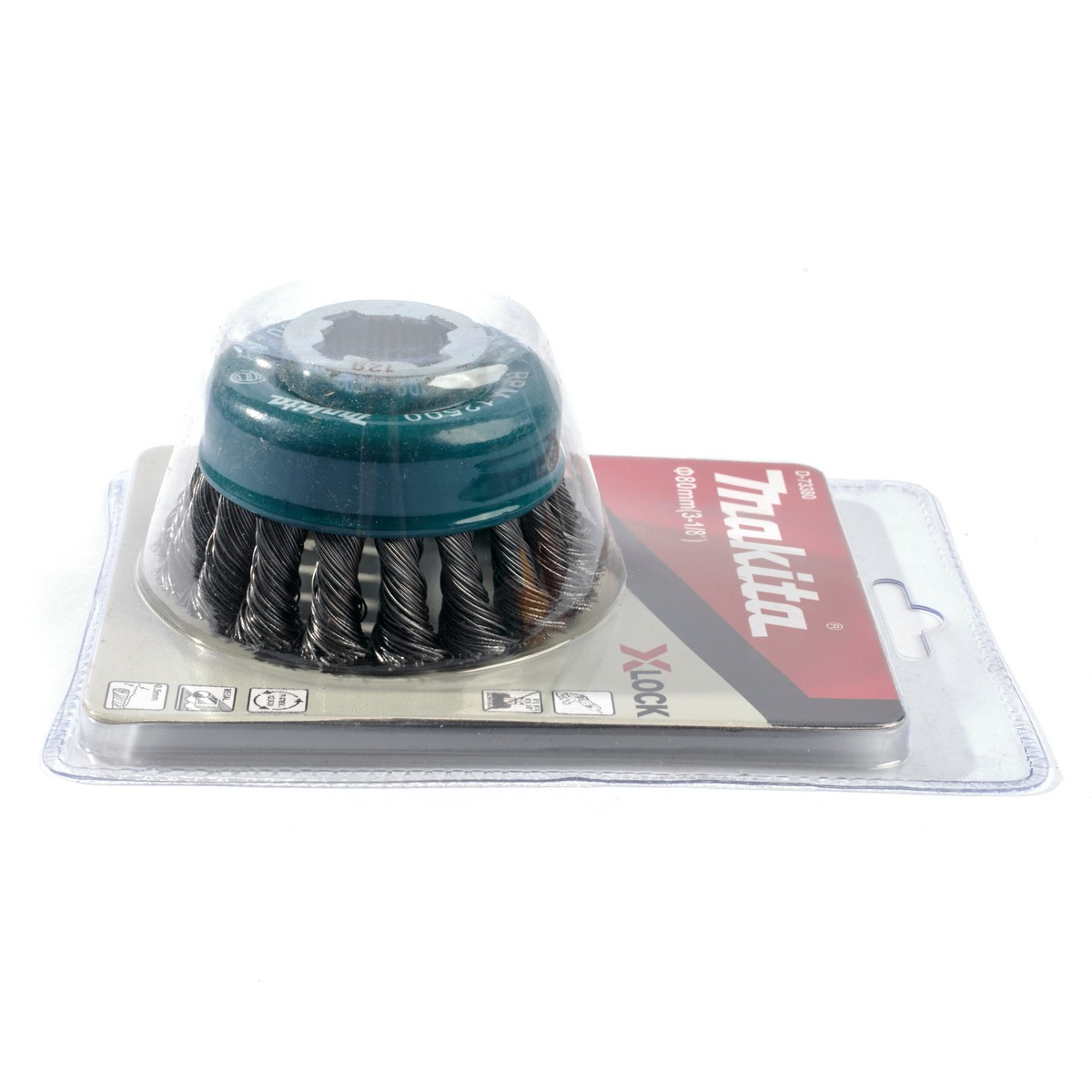 แปลงลวดถ้วยเกลียวเหล็ก 80MMX0.5MM X-LOCK MAKITA รุ่น D-73380 รูปที่ 3