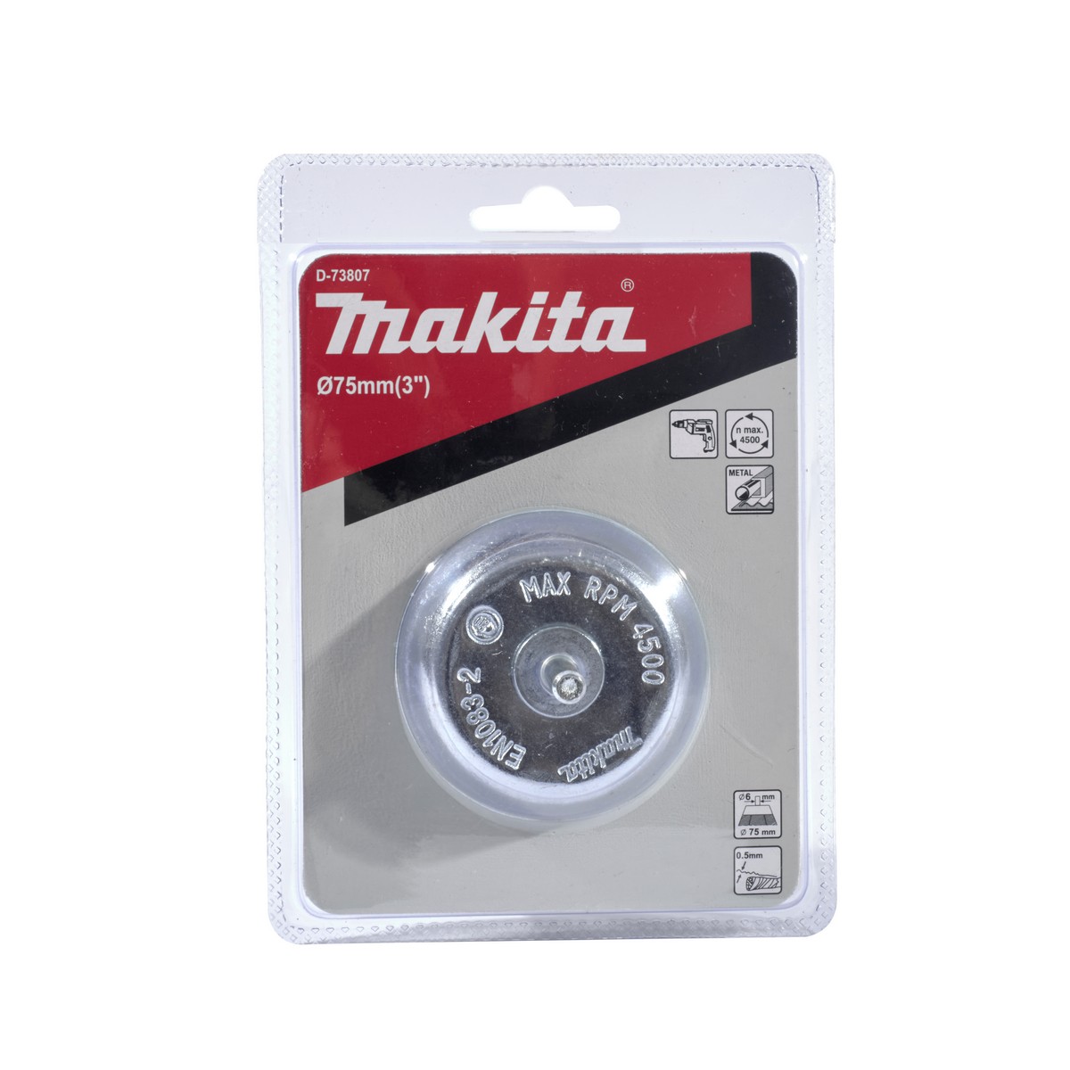 แปรงลวดถ้วย-เกลียว-มีแกน 75 MM MAKITA รุ่น D-73807 รูปที่ 2