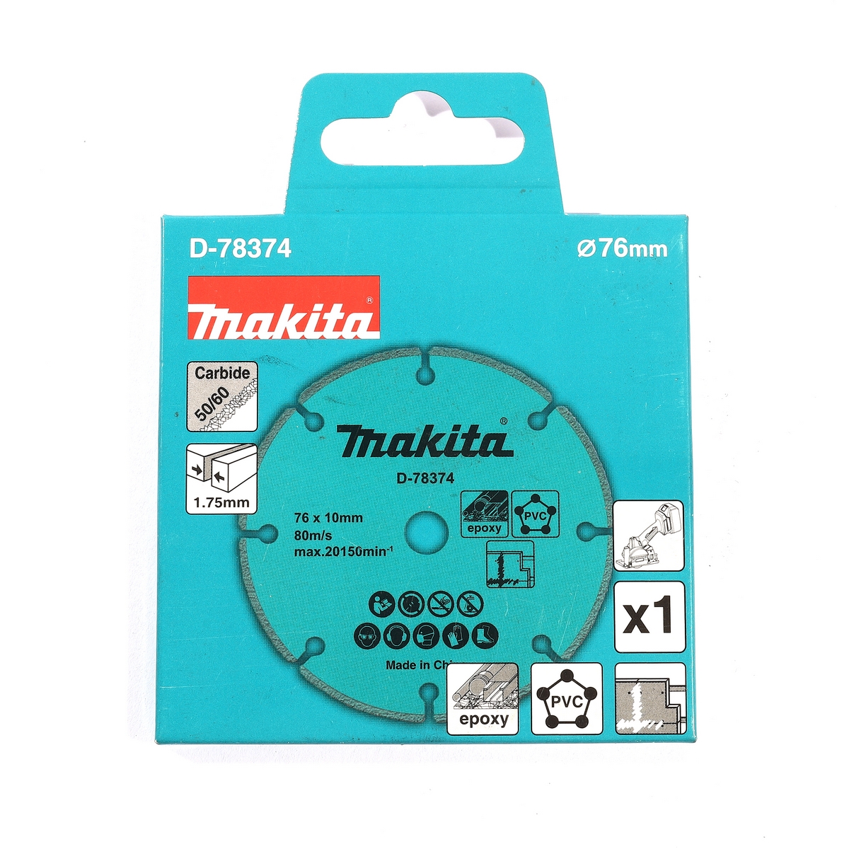 ใบเพชร 3" ตัดพลาสติก 76X10MM D-74837 MAKITA รุ่น D-78374 รูปที่ 5