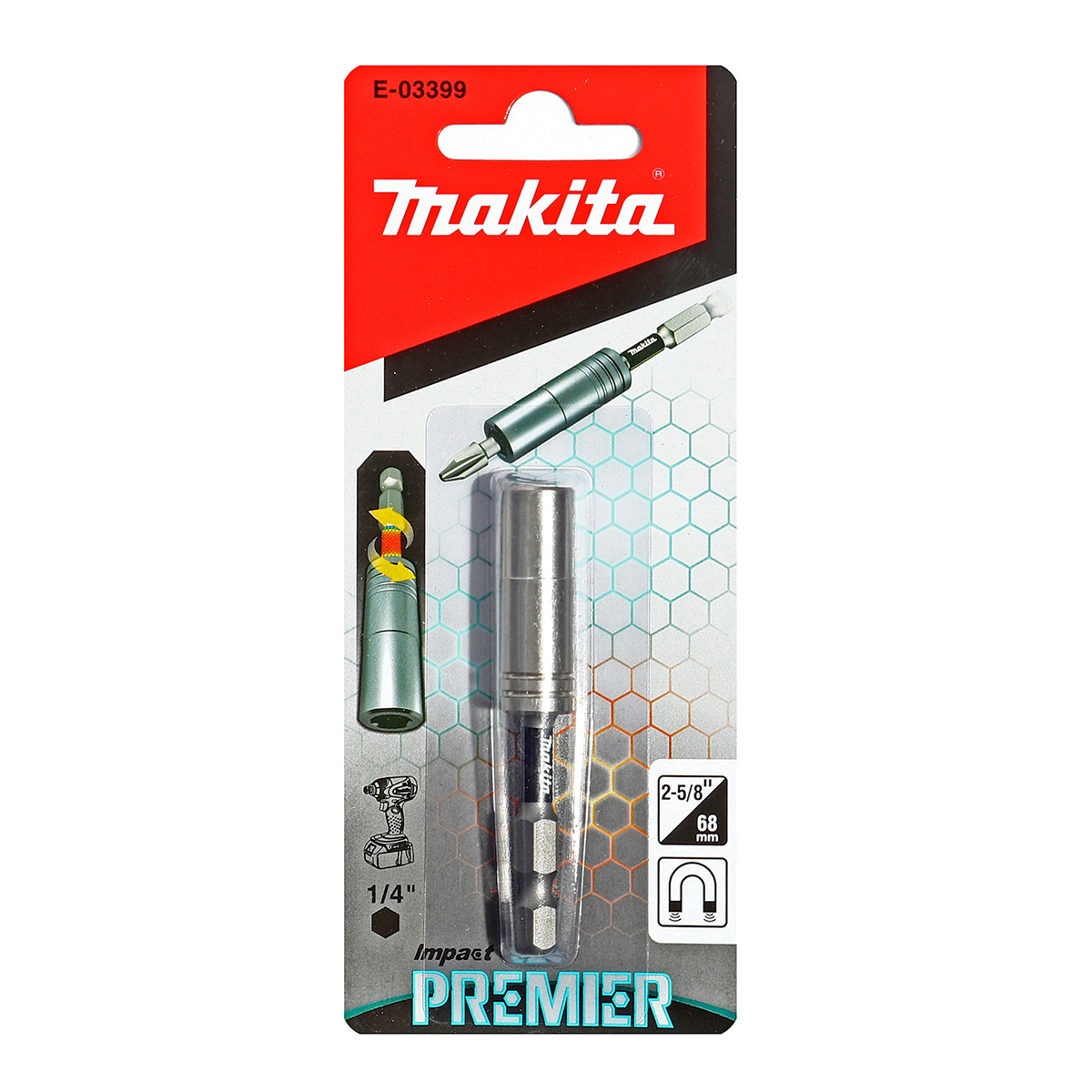 แกนจับดอกไขควง แม่เหล็ก PREMIER MAKITA รุ่น E-03399 ราคา ฿198.79