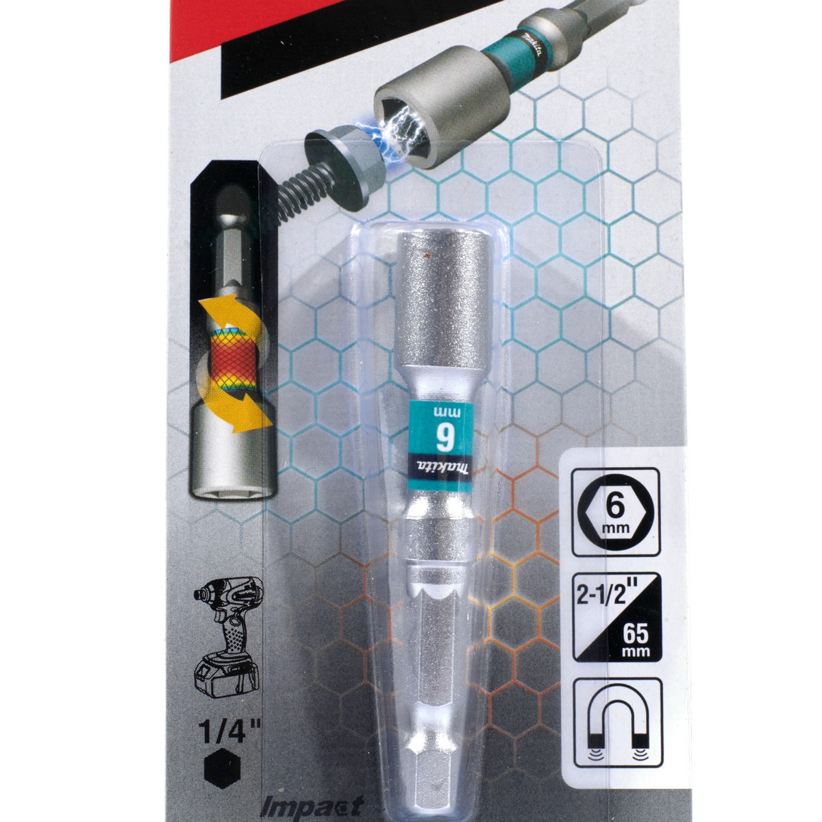 ดอกไขควงหัวลูกบล็อก 6X65MM PREMIER MAKITA รุ่น E-03458 รูปที่ 2