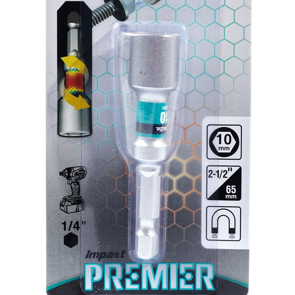 ดอกไขควงหัวลูกบล็อก 10X65MM PREMIER MAKITA รุ่น E-03470 รูปที่ 2