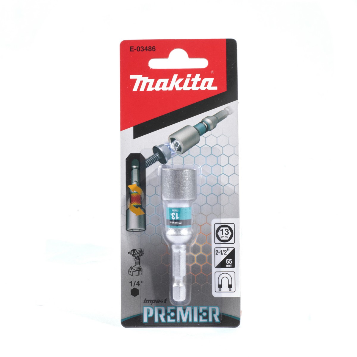 ดอกไขควงหัวลูกบล็อก 13X65MMPREMIER MAKITA รุ่น E-03486 ราคา ฿238.96
