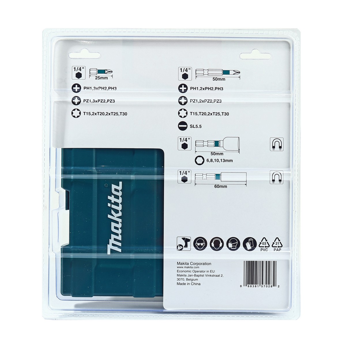 ชุดดอกไขควง 35 PCS + BOX (BLACK) MAKITA รุ่น E-06638 รูปที่ 3
