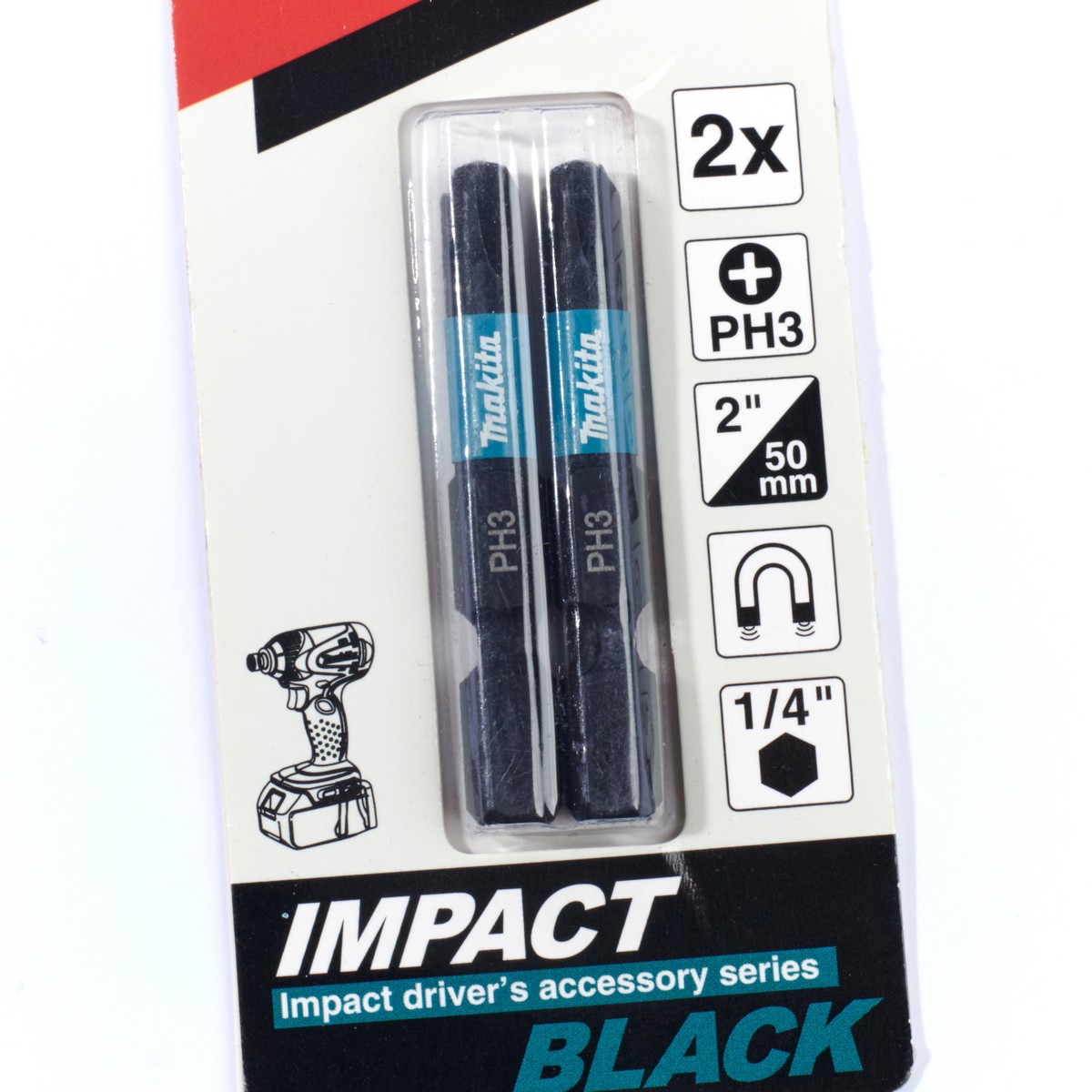 ดอกไขควง PH3X50 BLACK (2PCS/PAC) MAKITA รุ่น E-08779 รูปที่ 2