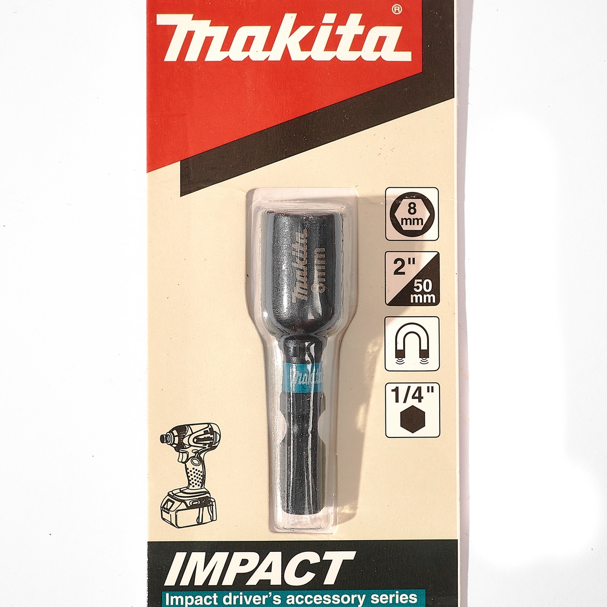 ดอกไขควงหัวลูกบล็อก 8X50MM BLACK E-08816 MAKITA รุ่น MPE-08816 รูปที่ 2