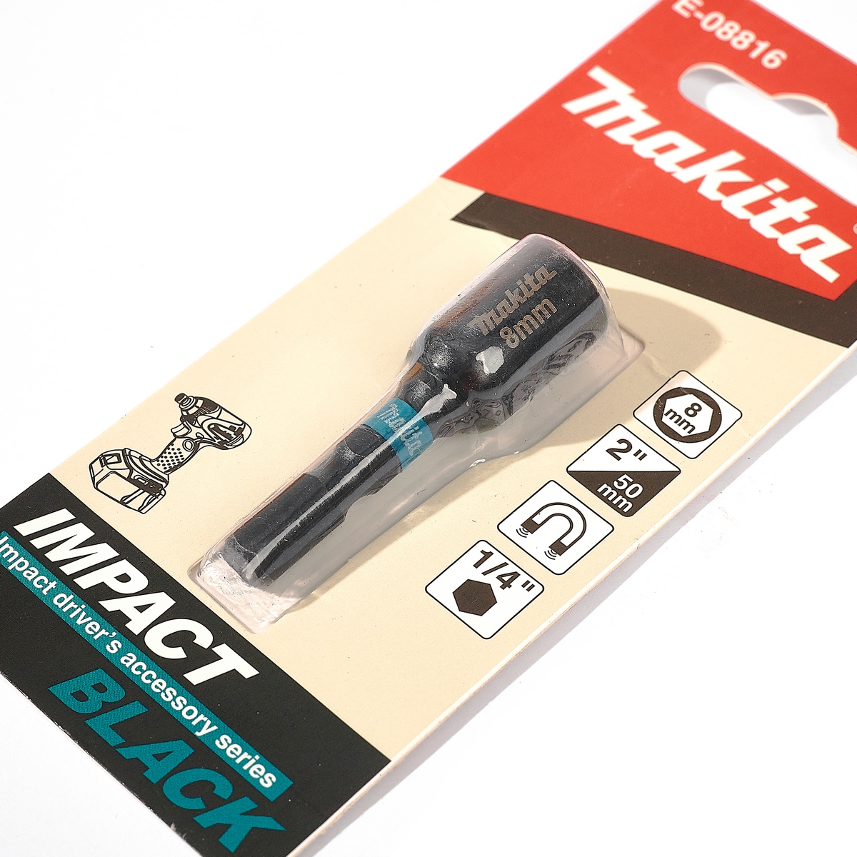 ดอกไขควงหัวลูกบล็อก 8X50MM BLACK E-08816 MAKITA รุ่น MPE-08816 รูปที่ 3