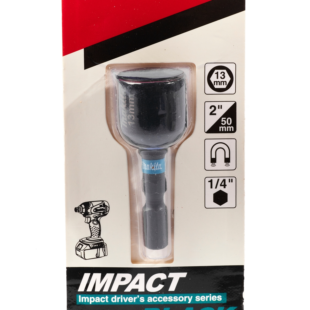 ดอกไขควงหัวลูกบล็อก 13X50MM BLAC MAKITA รุ่น E-08838 รูปที่ 2