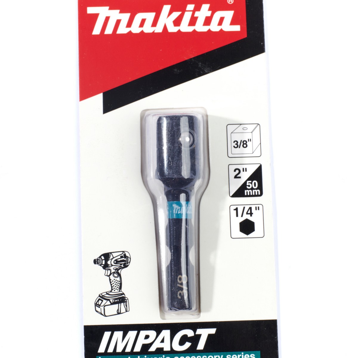 แกนต่อลูกบล็อก HEX-SQ 3/8" BLACK MAKITA รุ่น E-08844 รูปที่ 2