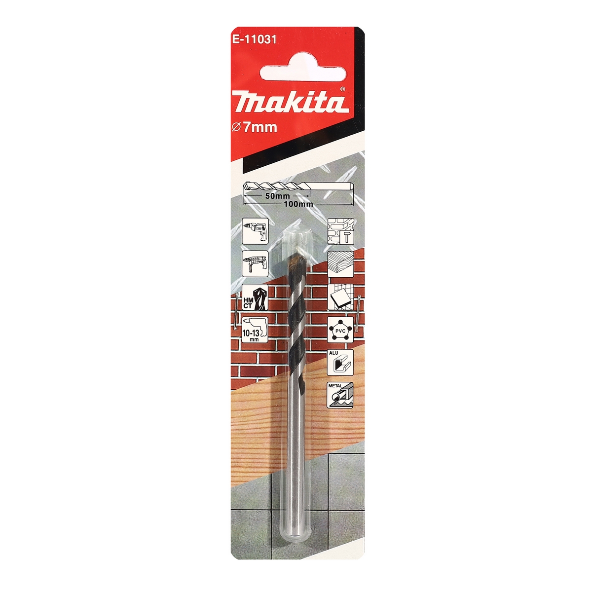 ดอกเจาะอเนกประสงค์ MULTI 7X100 MAKITA รุ่น E-11031 ราคา ฿89.61