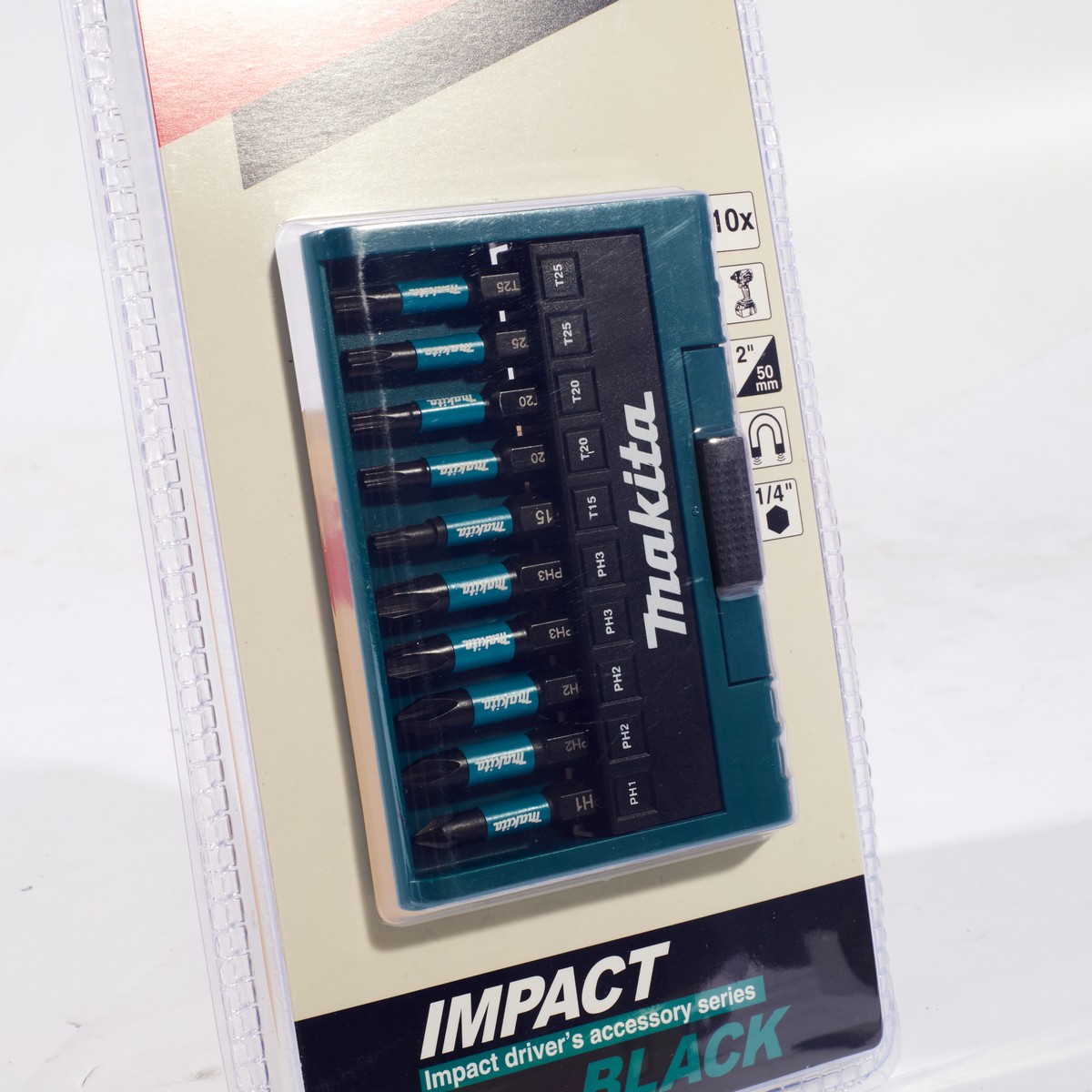 ชุดดอกไขควง คละ IMPACT BLACK(10 ชิ้น/แผง) MAKITA รุ่น E-14233 รูปที่ 2