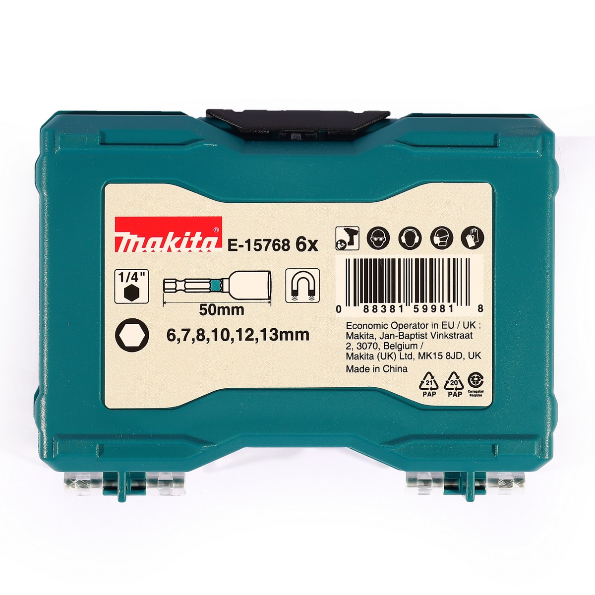 ชุดดอกไขควงบล็อก BLACK 6PC MAKITA รุ่น E-15768 รูปที่ 3