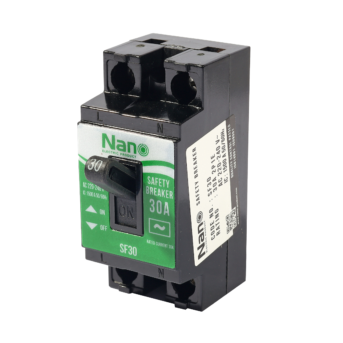 เซฟตี้เบรกเกอร์ 30A NANO รุ่น SF30 ราคา ฿48