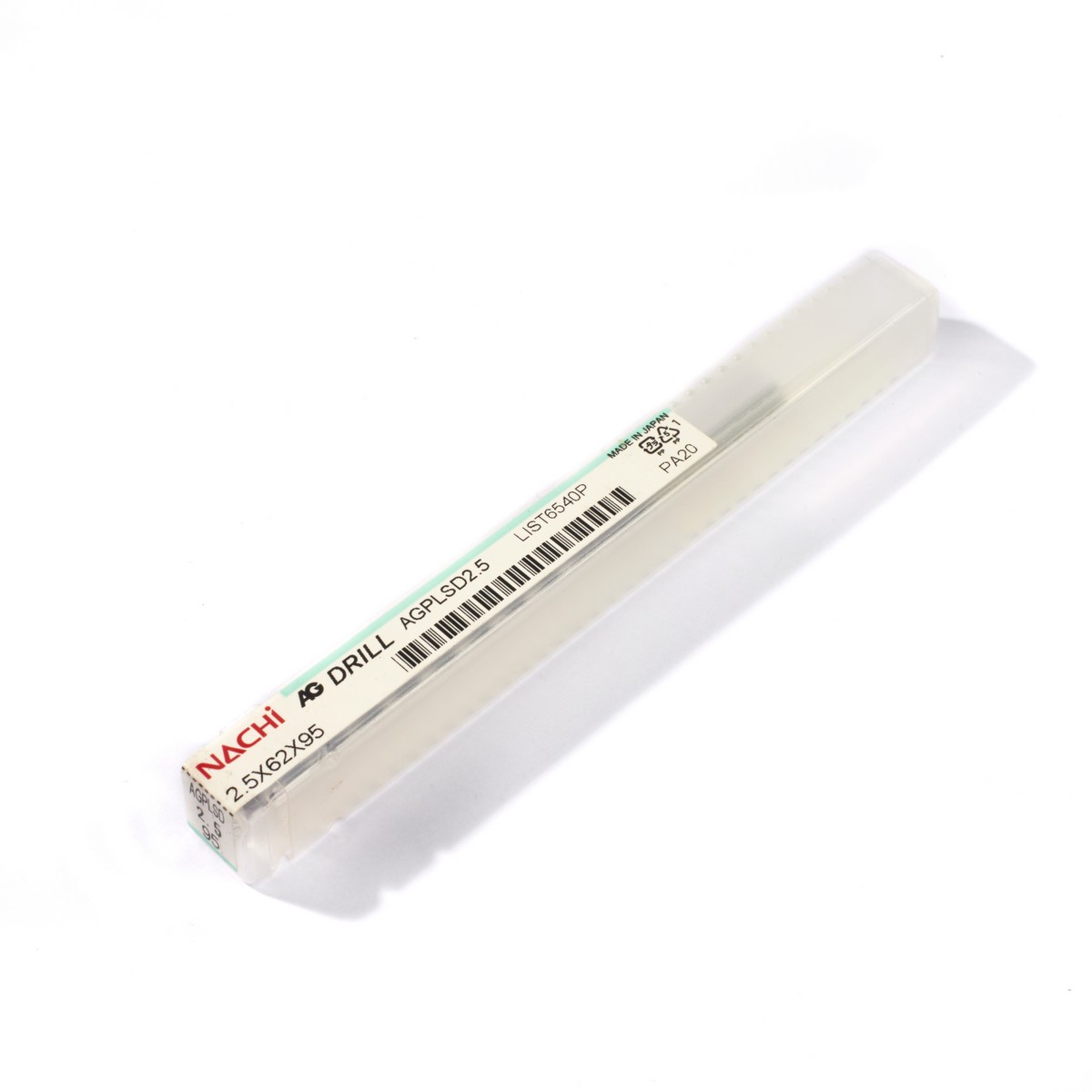 NACHI L6540P 2.5 MM High-Speed Drill Bit, End Mill Shank, AG-POWER LONG DRILLS Model NA6540P0250 photo 5