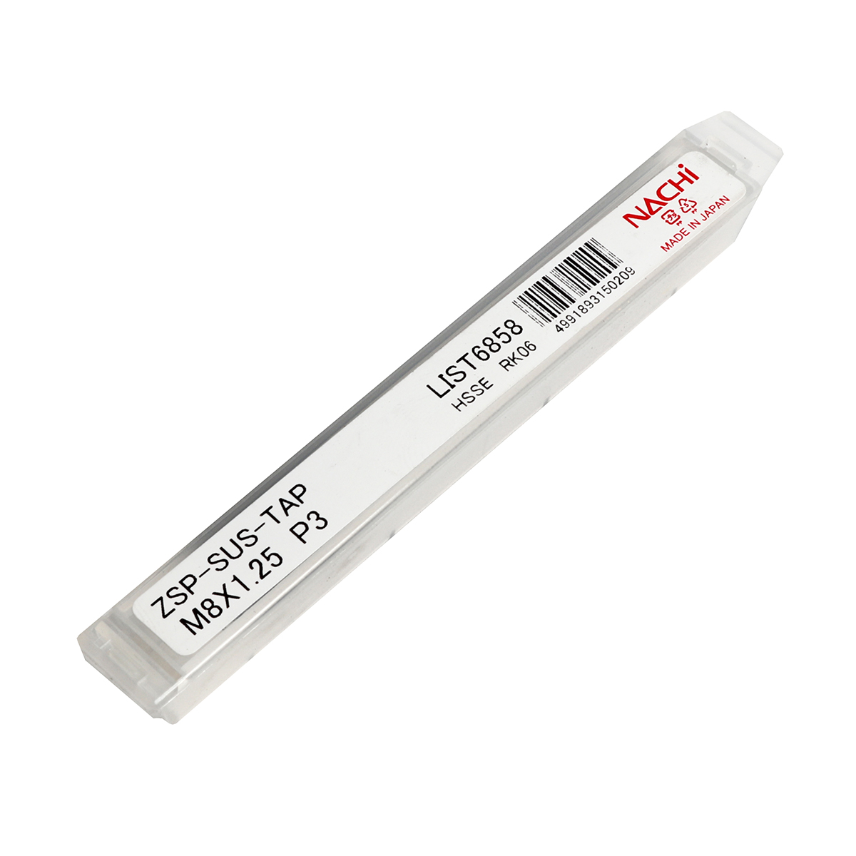 ต๊าปร่องเกลียว SUS L6858_M8X1.25 HYPER Z NACHI รุ่น NA6858_080X0125 รูปที่ 4