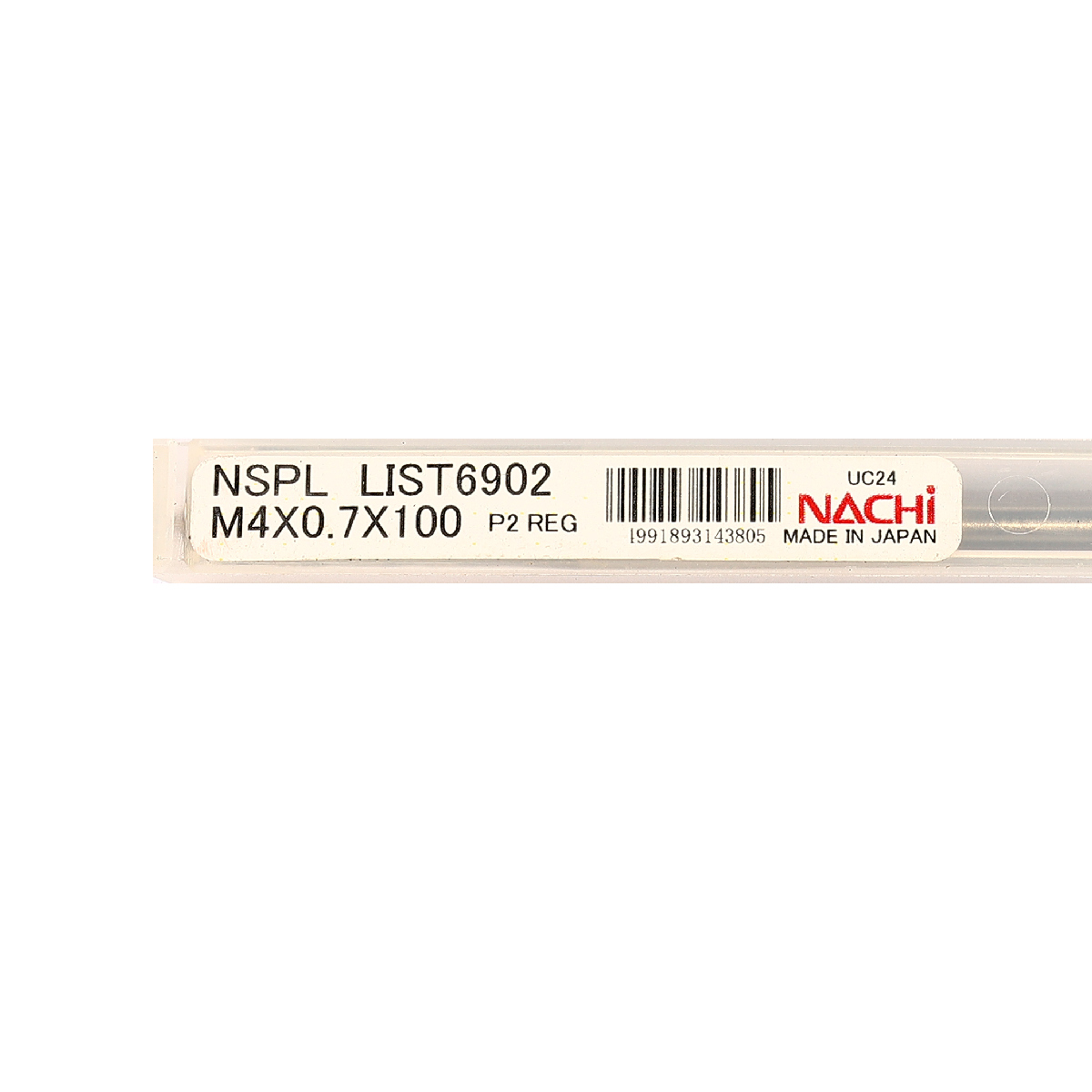ดอกต๊าปสีเงิน ก้านยาว L6902_M4.0X0.7X100 NACHI รุ่น NA6902_040X070X100 รูปที่ 4