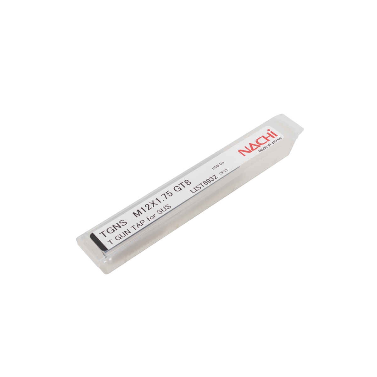 ต๊าปร่องตรงสแตนเลส L6932_M12X1.25 T GUN TAP STAINLESS NACHI รุ่น NA6932_120X1.25 รูปที่ 4