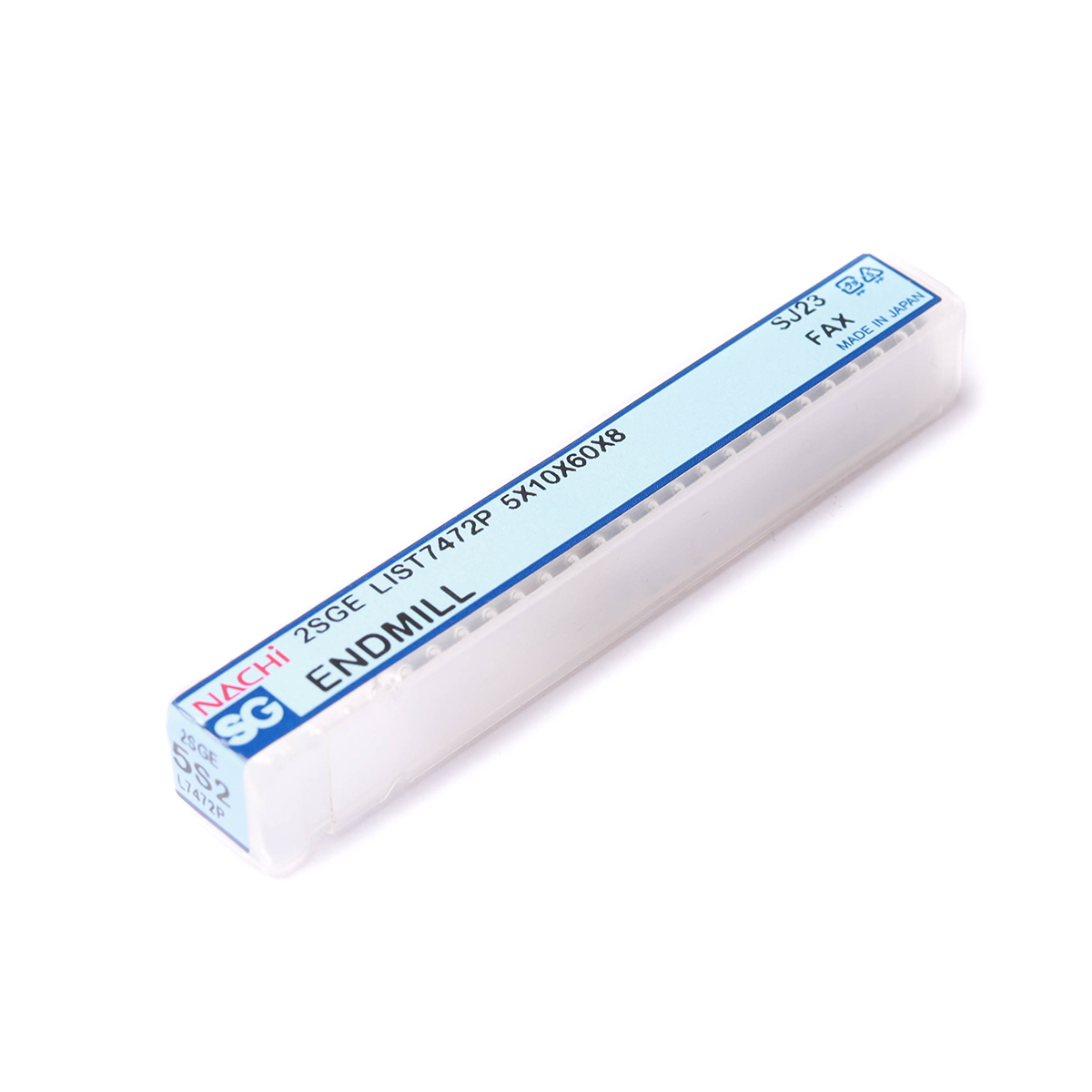 NACHI L7472P 5.0 MM SG-FAX SG Coated 2-Flute End Mill Model NA7472P0500 photo 4