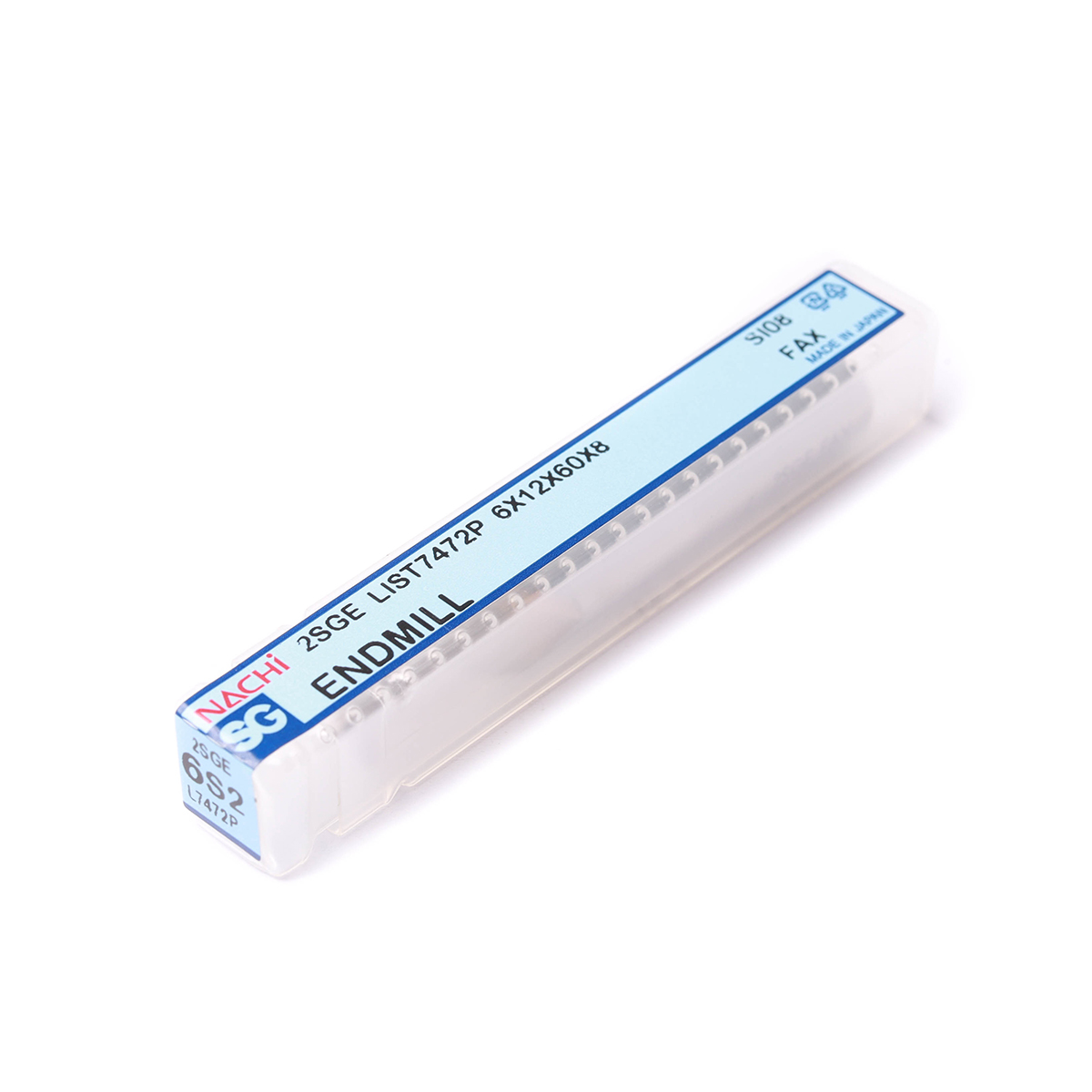 ดอกเอ็นมิลล์เคลือบ SG 2 ฟัน SG-FAX ENDMILL2-FLUTE ขนาด 6.0 มม. L7472P NACHI รุ่น NA7472P0600 รูปที่ 4