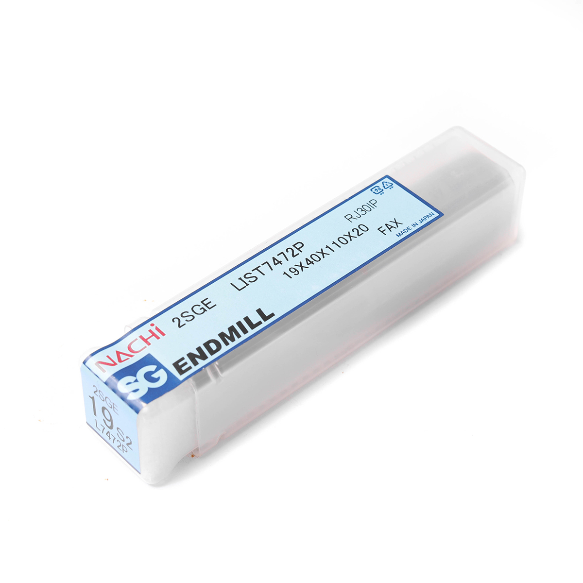 ดอกเอ็นมิลล์เคลือบ SG 2 ฟัน SG-FAX ENDMILL2-FLUTE ขนาด 19.0 มม. L7472P NACHI รุ่น NA7472P1900 รูปที่ 4