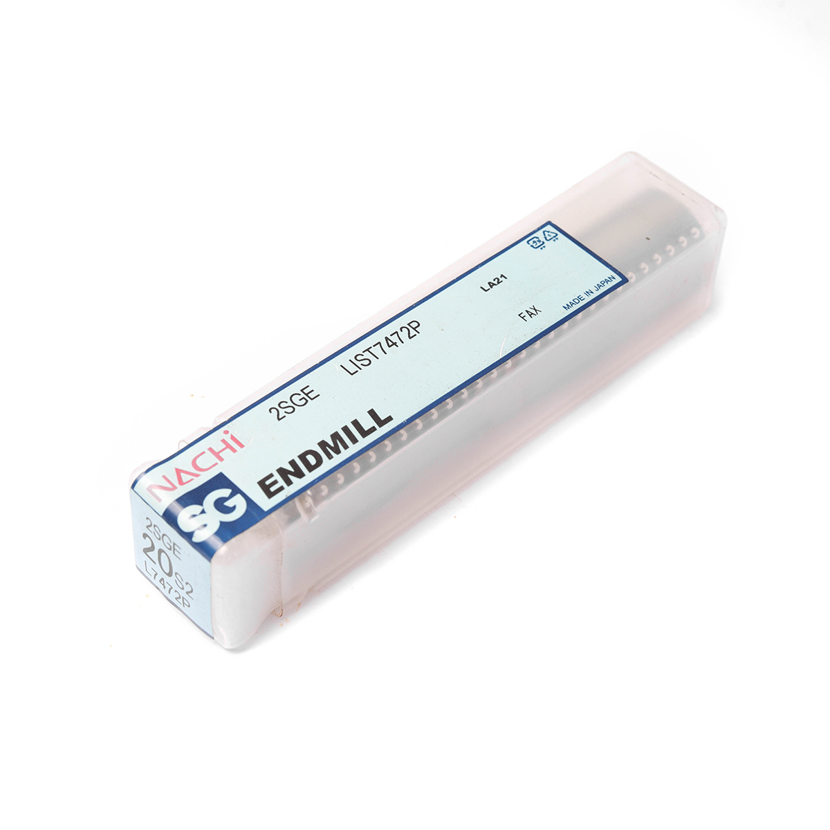 ดอกเอ็นมิลล์เคลือบ SG 2 ฟัน SG-FAX ENDMILL2-FLUTE ขนาด 20.0 มม. L7472P NACHI รุ่น NA7472P2000 รูปที่ 4