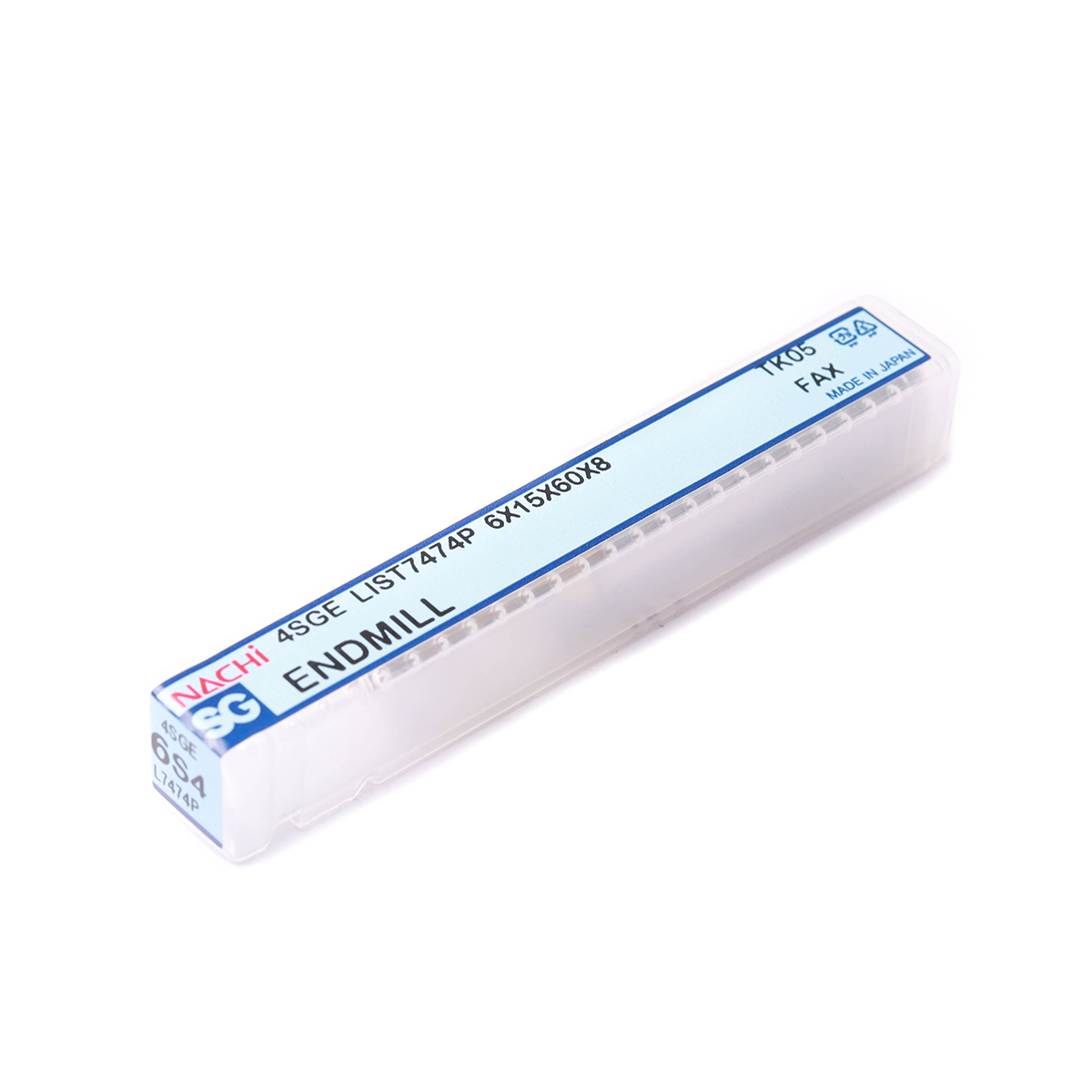 ดอกเอ็นมิลล์เคลือบ SG 4 ฟัน SG-FAX ENDMILL4-FLUTE ขนาด 6.0 มม. L7474P NACHI รุ่น NA7474P0600 รูปที่ 4