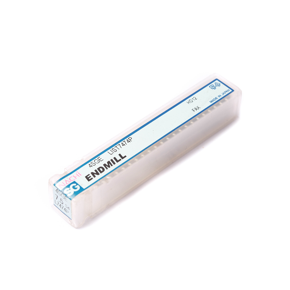 ดอกเอ็นมิลล์เคลือบ SG 4 ฟัน SG-FAX ENDMILL4-FLUTE ขนาด 7.5 มม. L7474P NACHI รุ่น NA7474P0750 รูปที่ 4