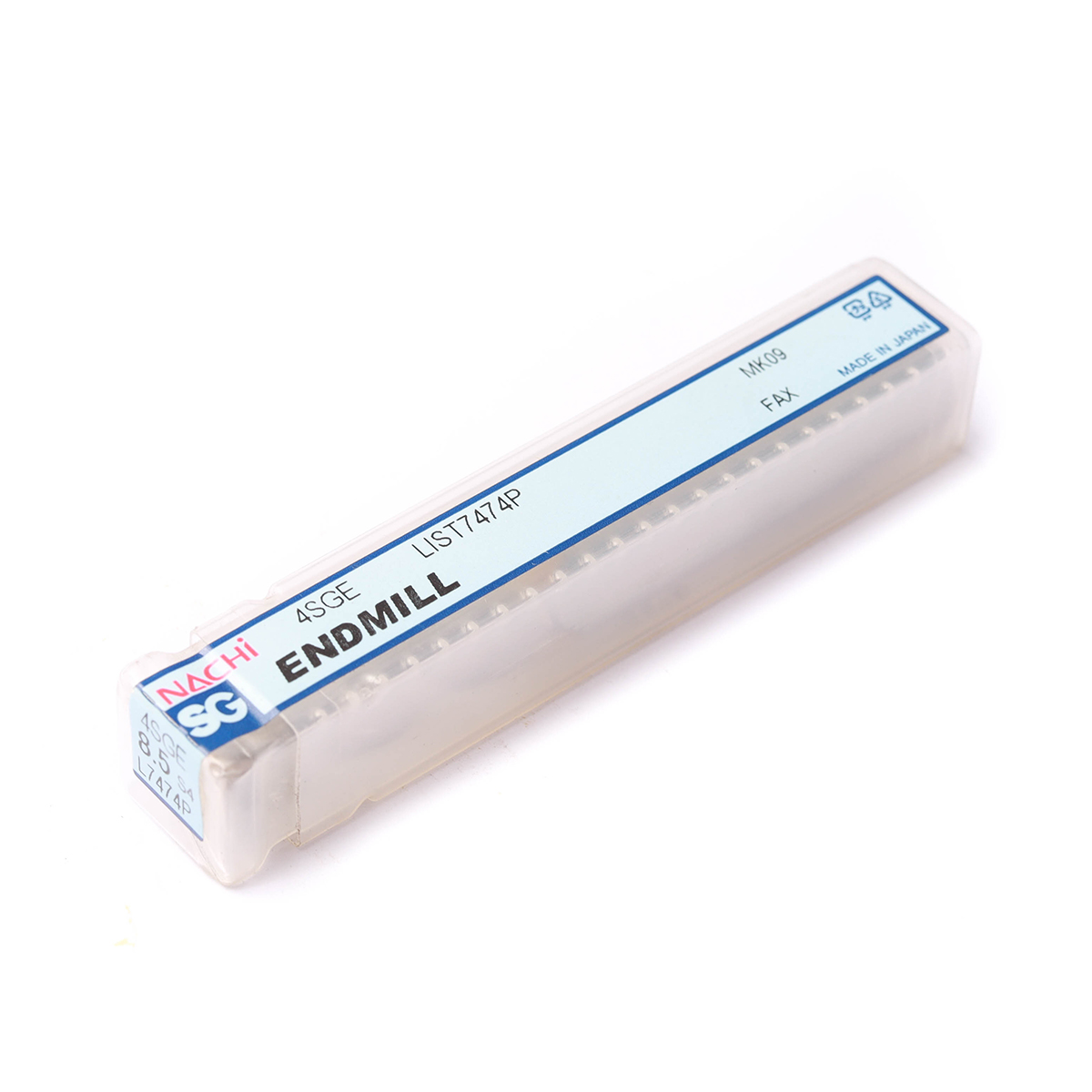 ดอกเอ็นมิลล์เคลือบ SG 4 ฟัน SG-FAX ENDMILL4-FLUTE ขนาด 8.5 มม. L7474P NACHI รุ่น NA7474P0850 รูปที่ 4