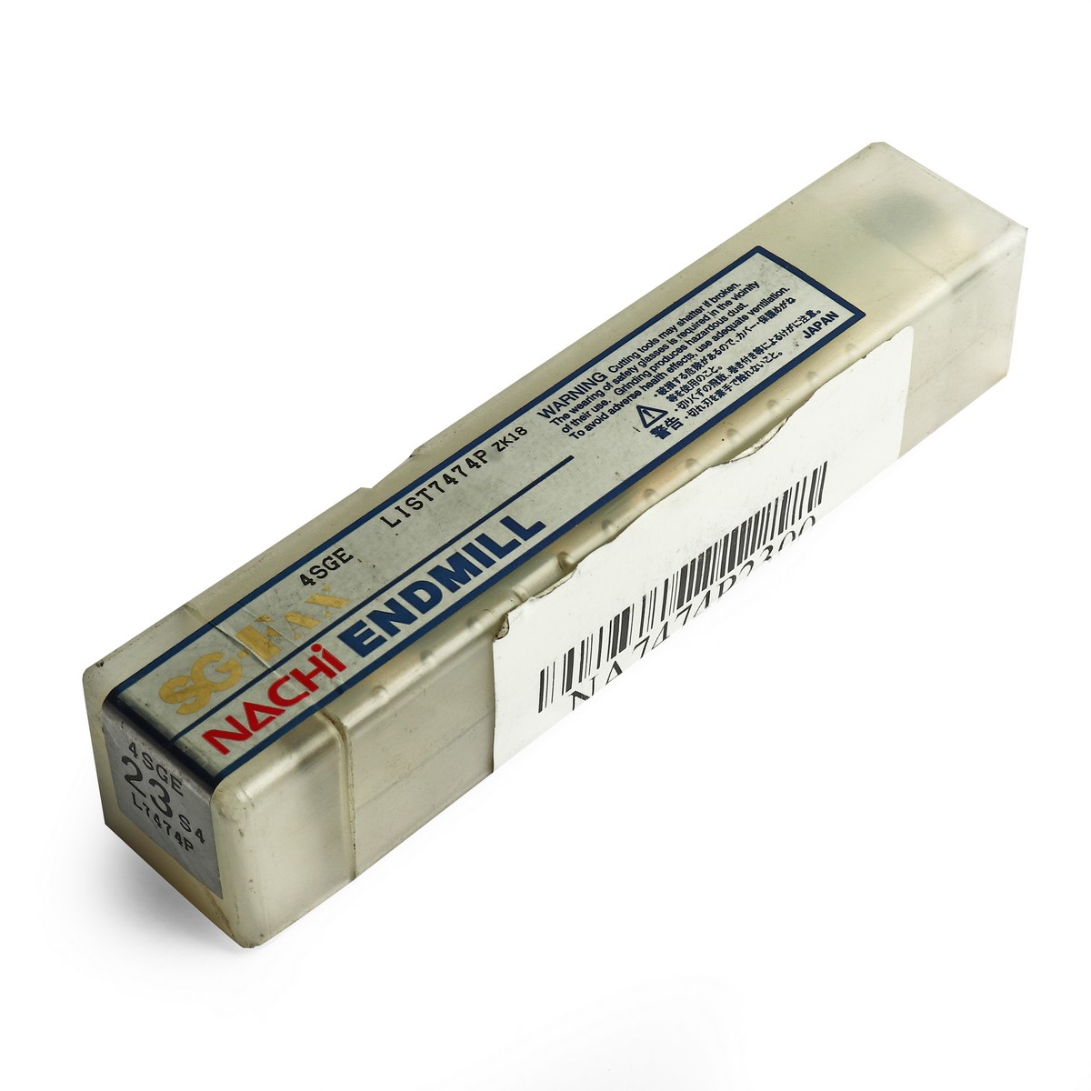 ดอกเอ็นมิลล์เคลือบ SG 4 ฟัน SG-FAX ENDMILL4-FLUTE ขนาด 23.0 มม. L7474P NACHI รุ่น NA7474P2300 รูปที่ 4