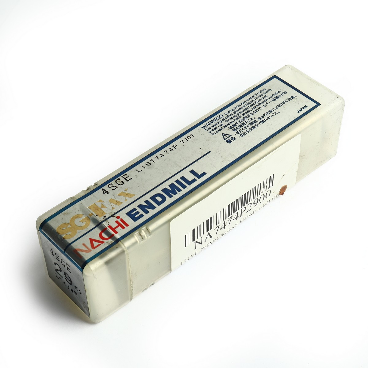 ดอกเอ็นมิลล์เคลือบ SG 4 ฟัน SG-FAX ENDMILL4-FLUTE ขนาด 29.0 มม. L7474P NACHI รุ่น NA7474P2900 รูปที่ 4