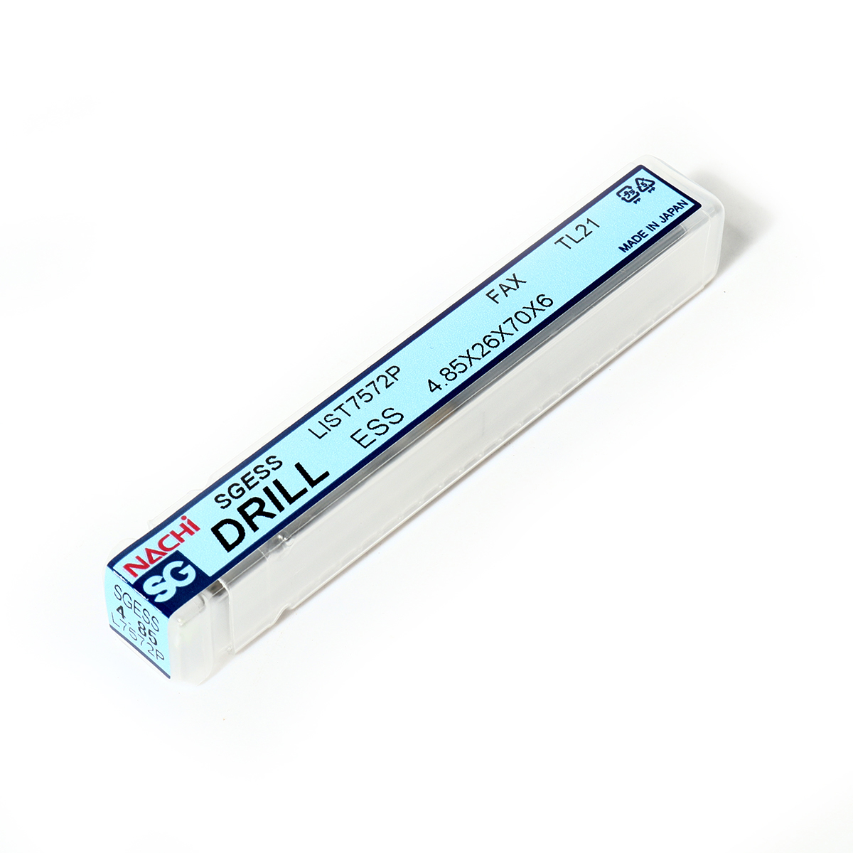 ดอกสว่าน PM-HSS SG . ขนาด 4.85 มม. L7572P NACHI รุ่น NA7572P0485 รูปที่ 4