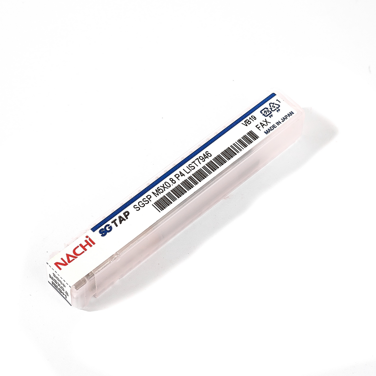 NACHI SG Spiral Flute Tap L7946_M5X0.8 R+1 Model NA7946_050X0080X01 photo 5