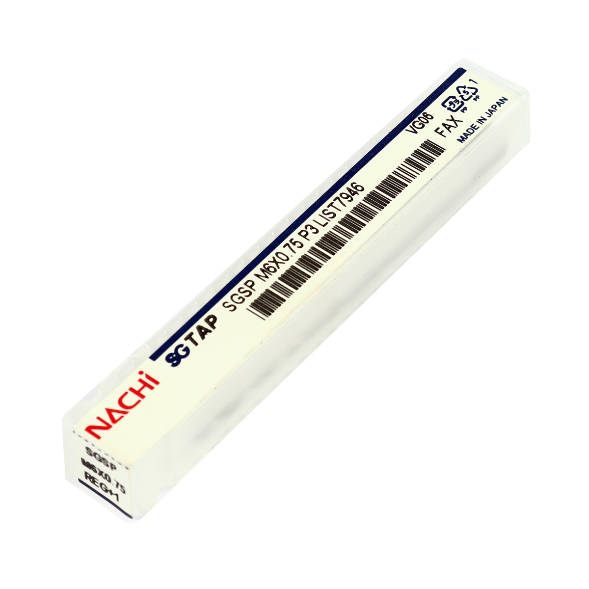 NACHI SG Spiral Flute Tap L7946_M6X0.75 R+1 Model NA7946_060X0075X01 photo 4