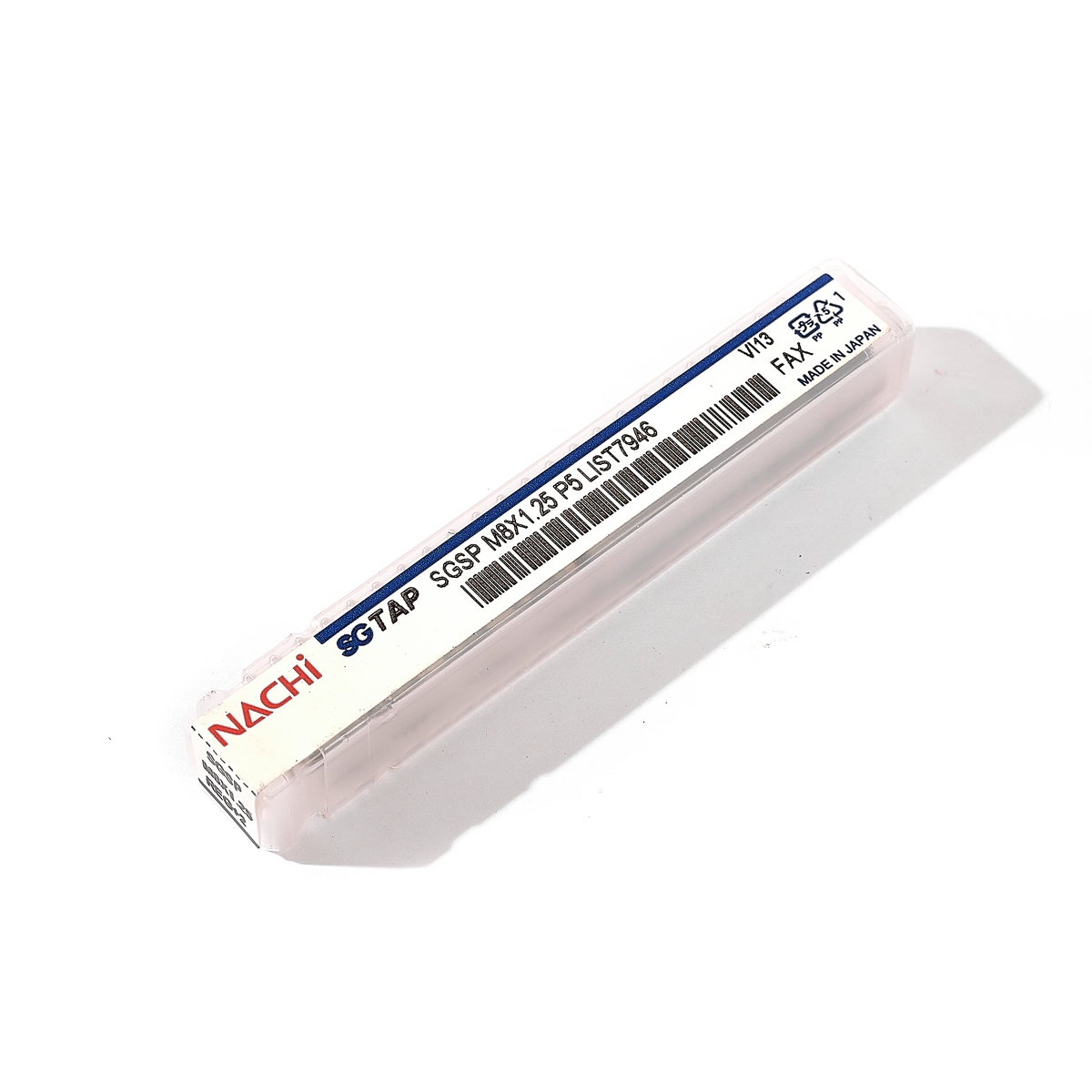 ดอกต๊าปร่องเกลียว SG L7946_M8X1.25 R+2 NACHI รุ่น NA7946_080X0125X02 รูปที่ 5