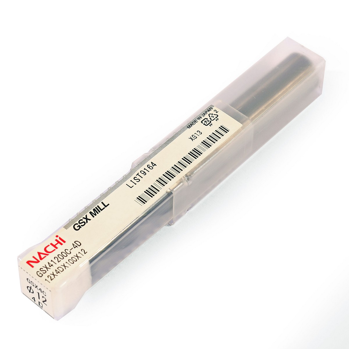 ดอกเอ็นมิลล์คาร์ไบด์ GSX 4F ขนาด 12.0 มม. L9164 NACHI รุ่น NA9164_1200 รูปที่ 4