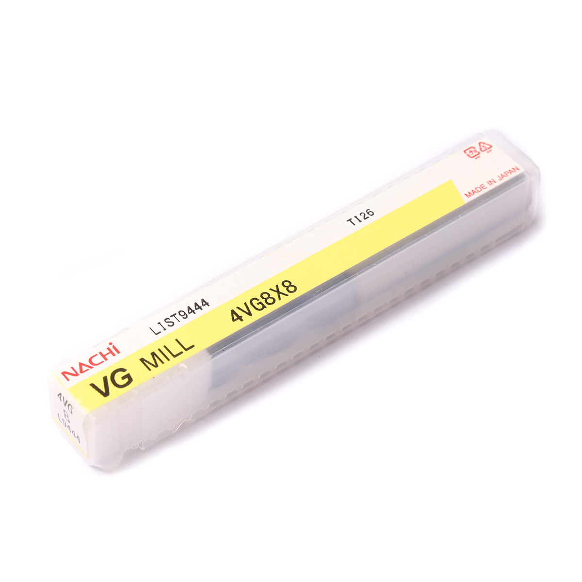 NACHI L9444 8.0 MM VG MILL Carbide 4-Flute End Mill (AlCr Coated) Model NA9444_0800 photo 4