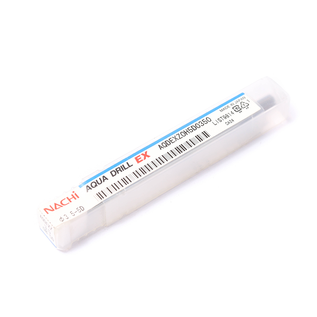 ดอกสว่านเคลือบผิว AQUA EX Flat 5D AQUA DRILLS FLAT OIL-HOLE 5D ขนาด 3.5 มม. L9814 NACHI รุ่น NA9814_0350 รูปที่ 4