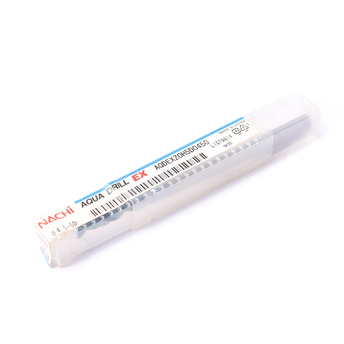 ดอกสว่านเคลือบผิว AQUA EX Flat 5D AQUA DRILLS FLAT OIL-HOLE 5D ขนาด 4.5 มม. L9814 NACHI รุ่น NA9814_0450 รูปที่ 4