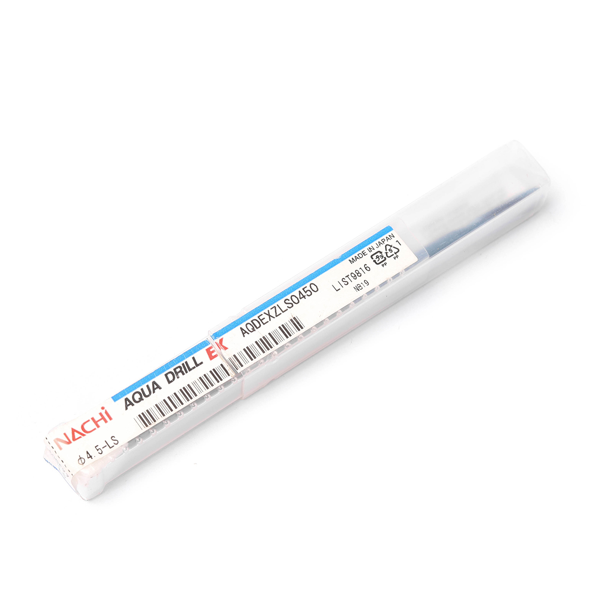 ดอกสว่านเคลือบผิว AQUA EX Flat ดอกยาว AQUA DRILLS FLAT LONG SHANK ขนาด 4.5 มม. L9816 NACHI รุ่น NA9816_0450 รูปที่ 4