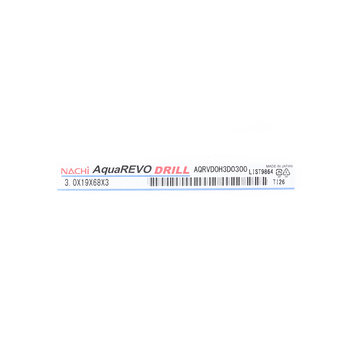 ดอกสว่านคาร์ไบด์รูน้ำมัน 3D . ขนาด 3.0 มม. L9864 NACHI รุ่น NA9864_0300 รูปที่ 5