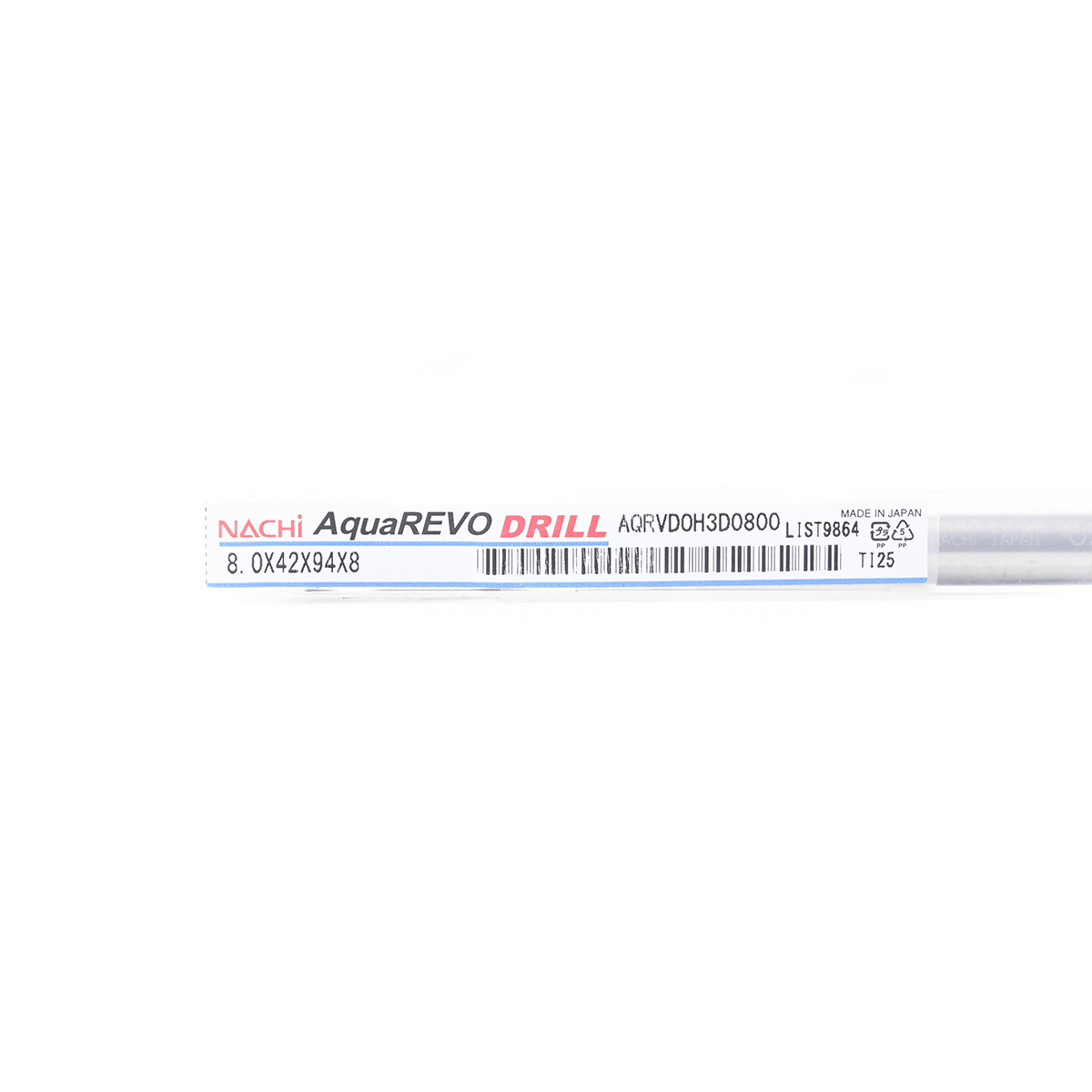 ดอกสว่านคาร์ไบด์รูน้ำมัน 3D . ขนาด 8.0 มม. L9864 NACHI รุ่น NA9864_0800 รูปที่ 4